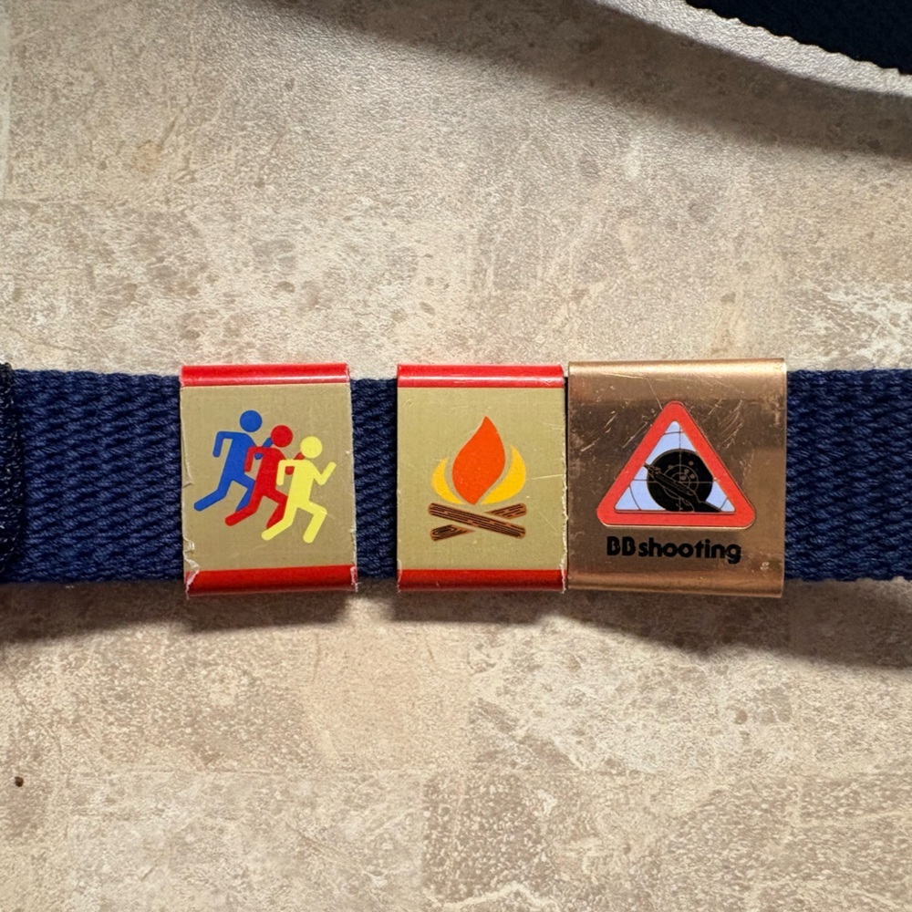 Boy Scout belt with metals 54” - Picture 3 of 5